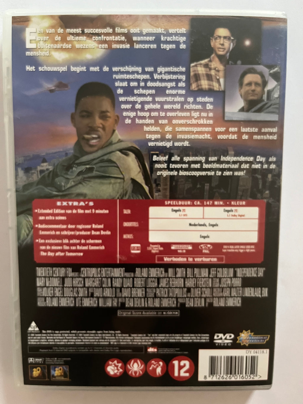 Independence Day – DVD (1996) | Will Smith & Jeff Goldblum