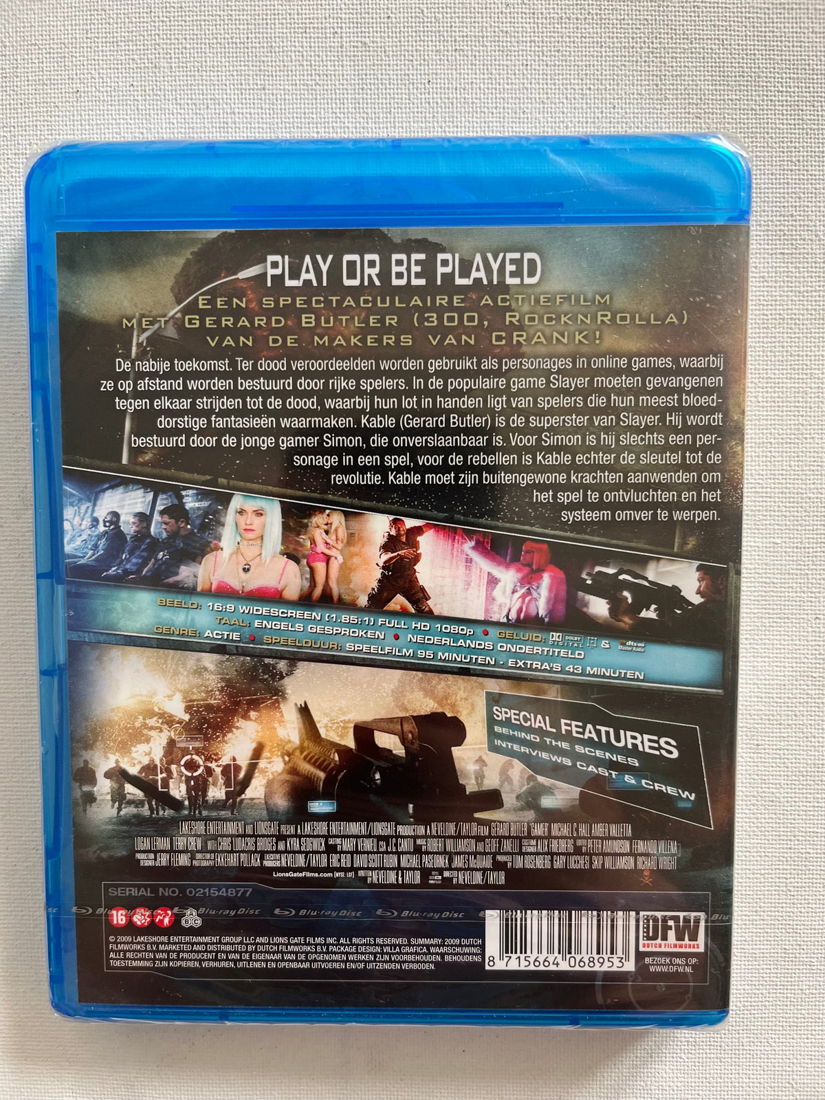 Gamer – Blu-ray (2009) | Gerard Butler & Michael C. Hall – New & Sealed