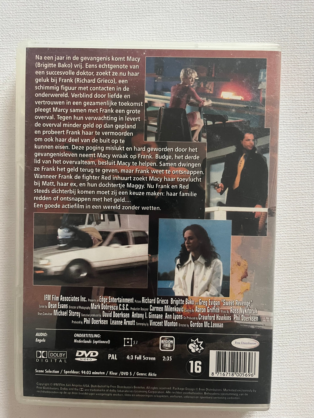 Sweet Revenge – DVD (2001) | Richard Grieco & Brigitte Bako