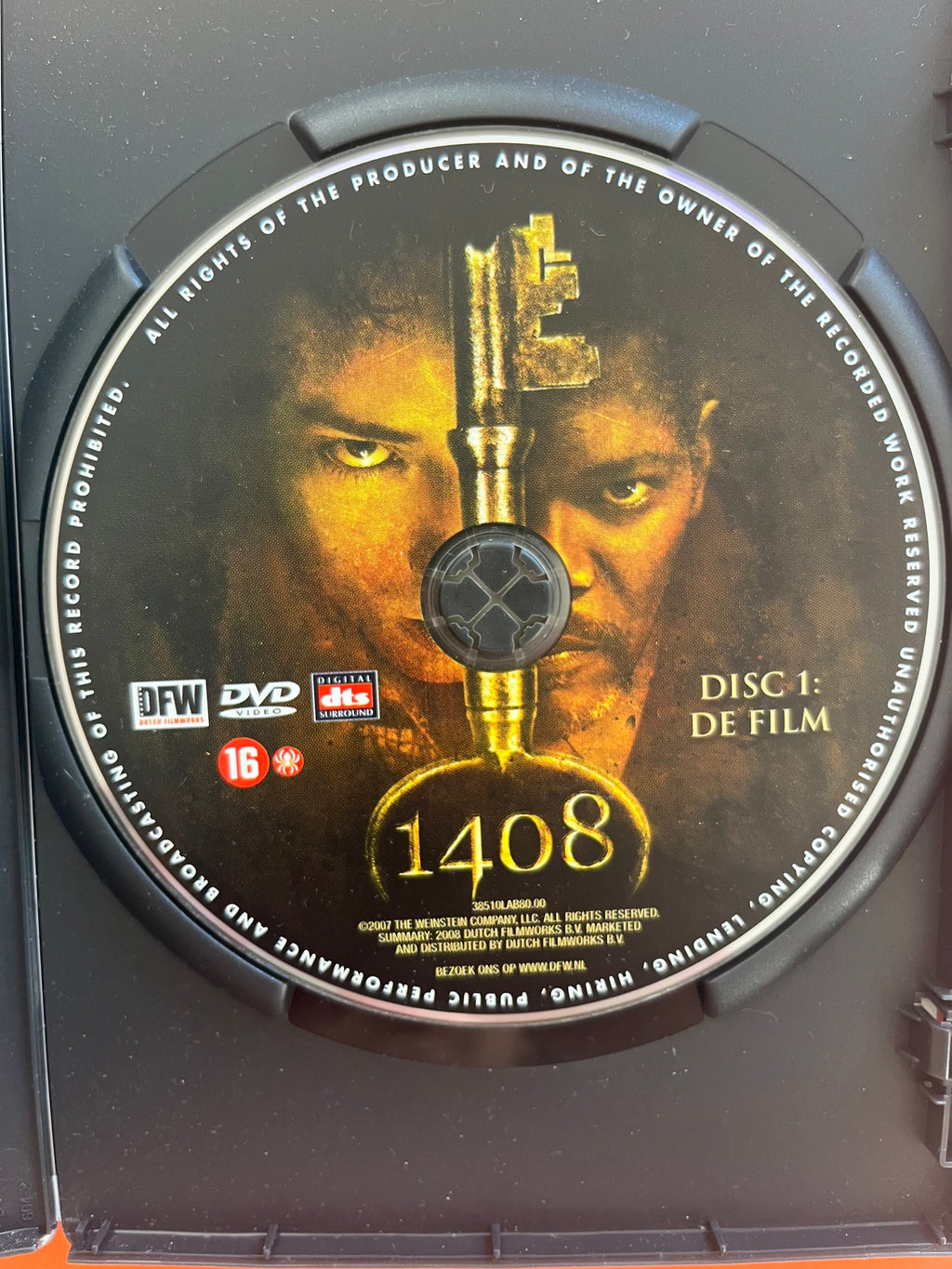 1408 – DVD (2007) | John Cusack & Samuel L. Jackson – Horror Thriller