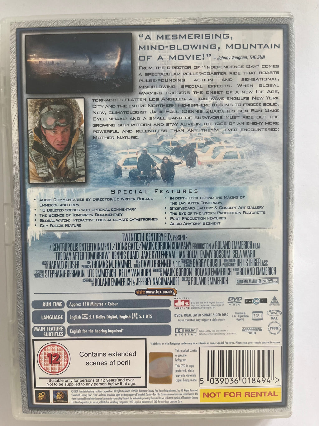 The Day After Tomorrow – 2-Disc Edition DVD (2004) | Dennis Quaid