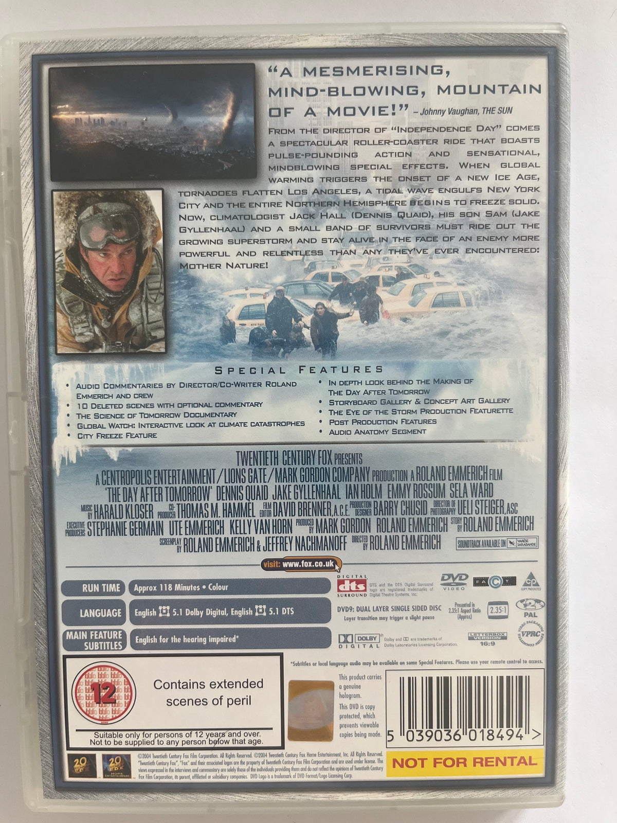 The Day After Tomorrow – 2-Disc Edition DVD (2004) | Dennis Quaid