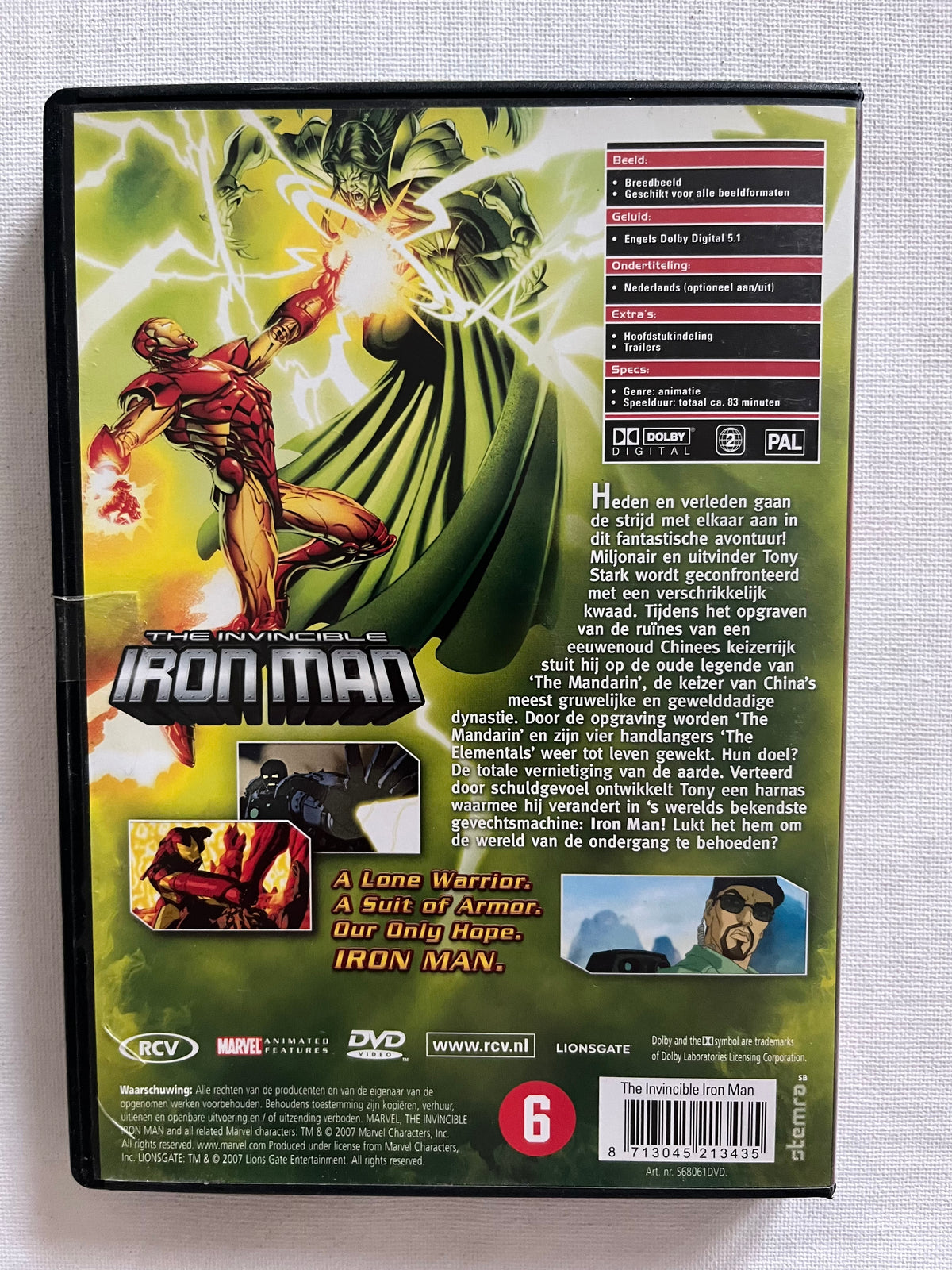 Marvel The Invincible Iron Man – DVD (2007) | Animated Movie