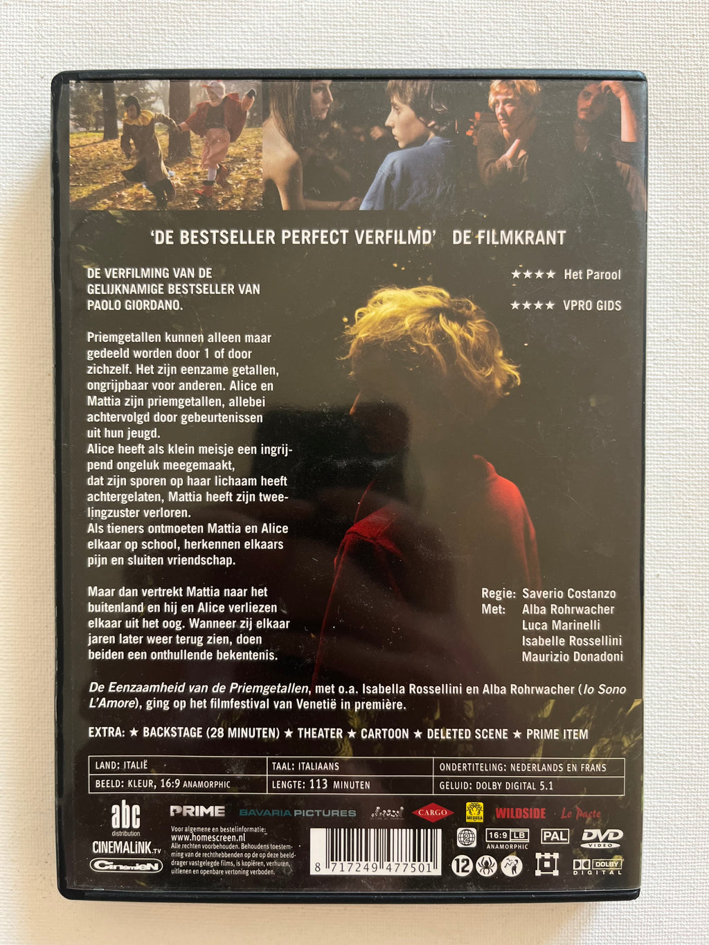 The Solitude of Prime Numbers – DVD (2010) | Alba Rohrwacher & Luca Marinelli