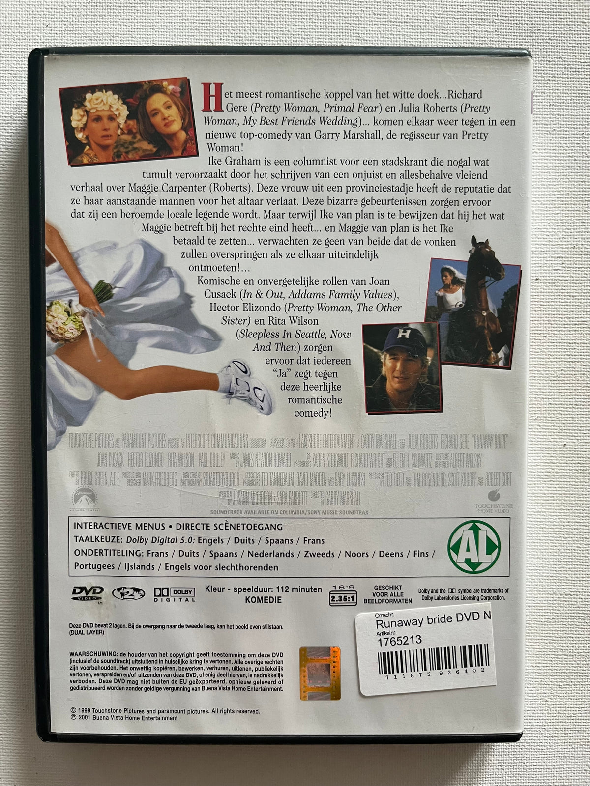 Runaway Bride – DVD (1999) | Julia Roberts & Richard Gere