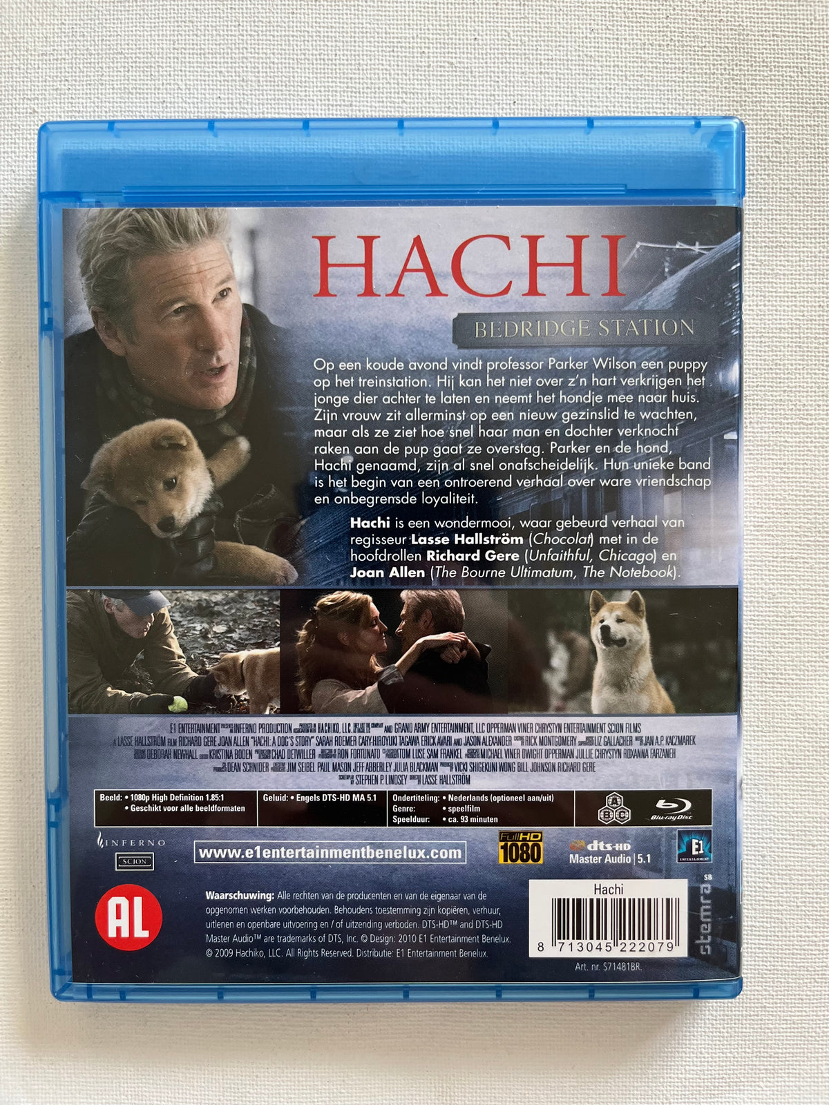 Hachi: A Dog’s Tale – Blu-ray (2009) | Richard Gere & Joan Allen