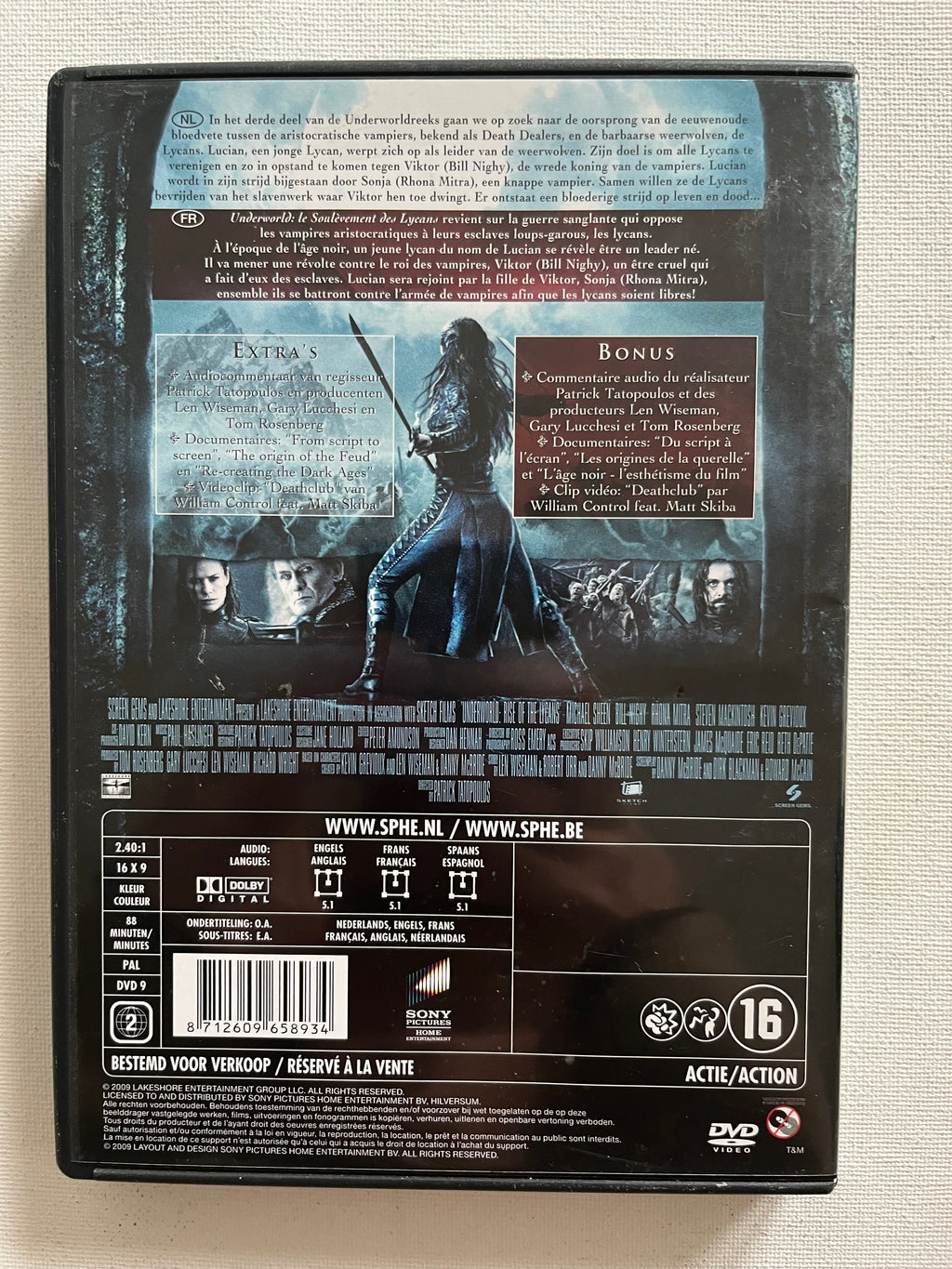 Underworld: Rise of the Lycans – DVD (2009) | Michael Sheen & Bill Nighy