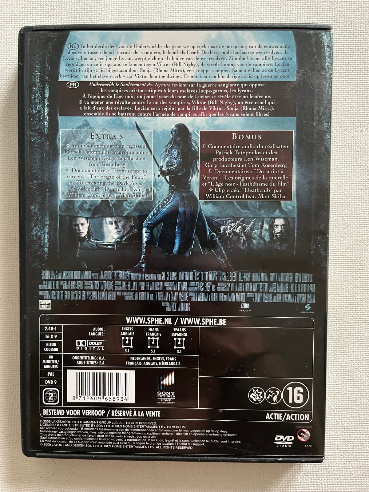 Underworld: Rise of the Lycans – DVD (2009) | Michael Sheen & Bill Nighy