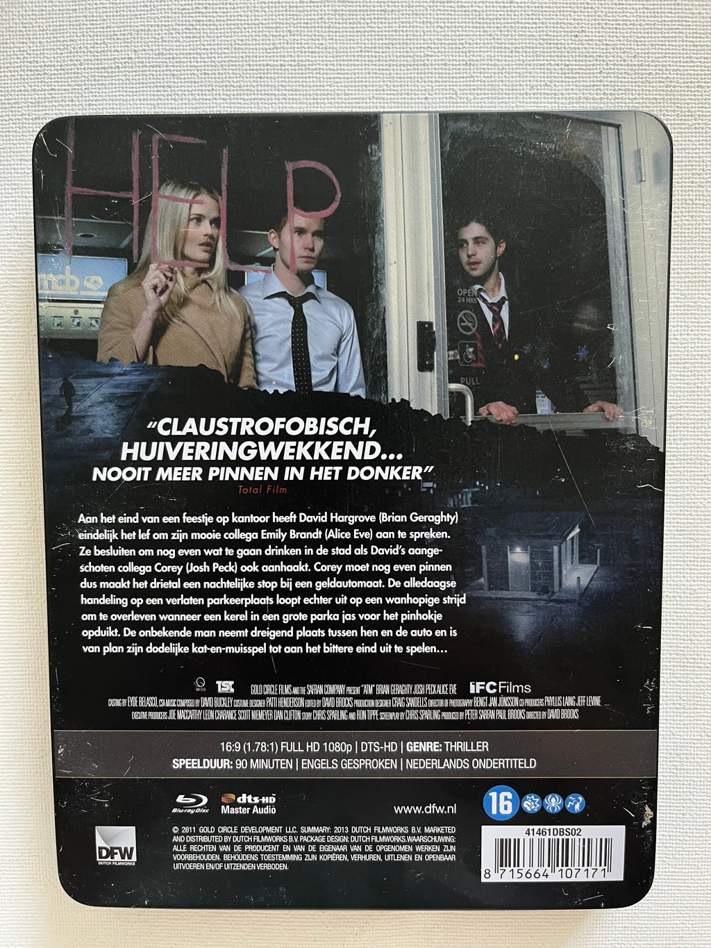 ATM – Limited Edition Steelbook Blu-ray (2012) | Brian Geraghty & Alice Eve