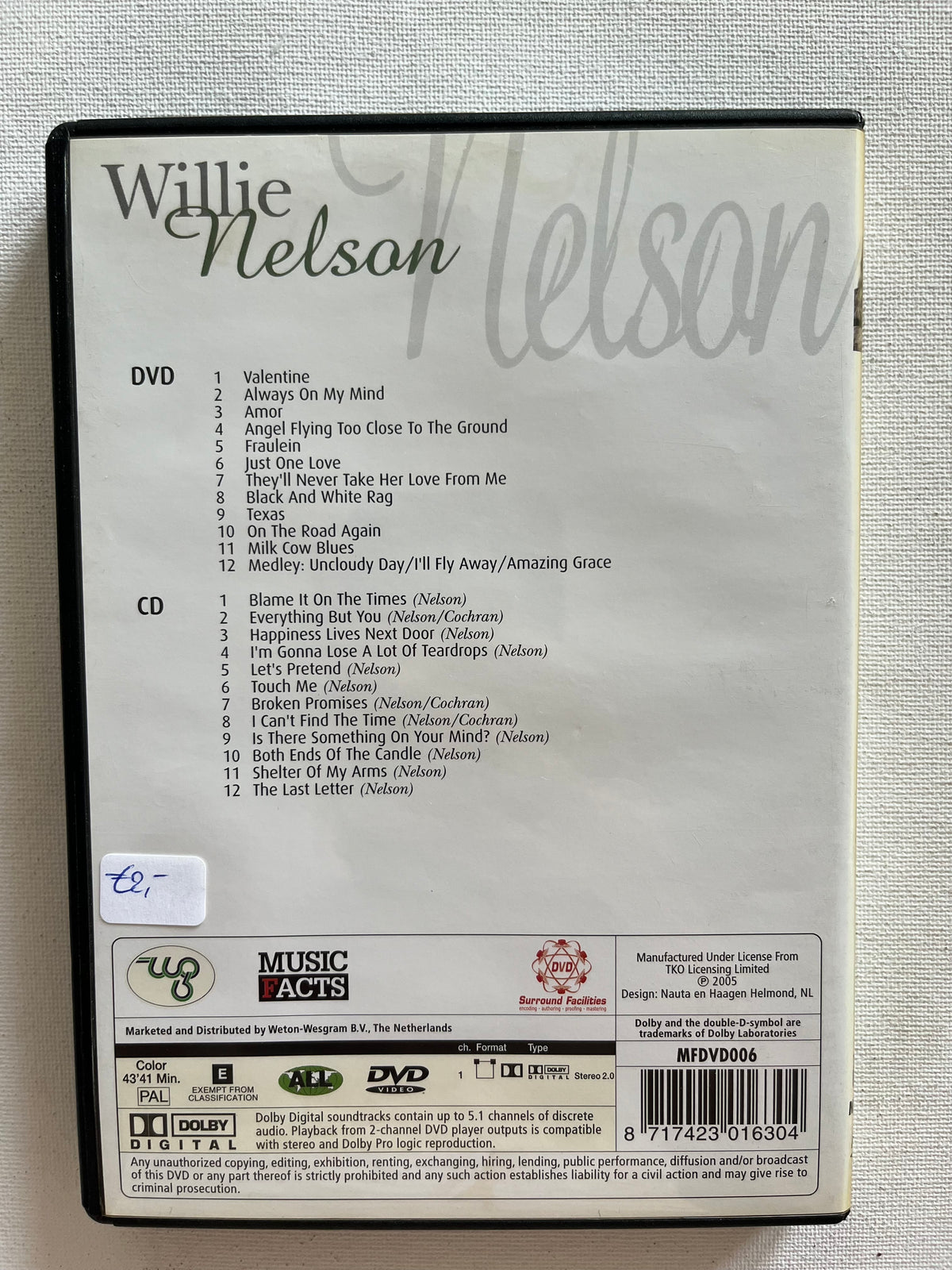 Willie Nelson – DVD + CD Set | Classic Country Music Collection