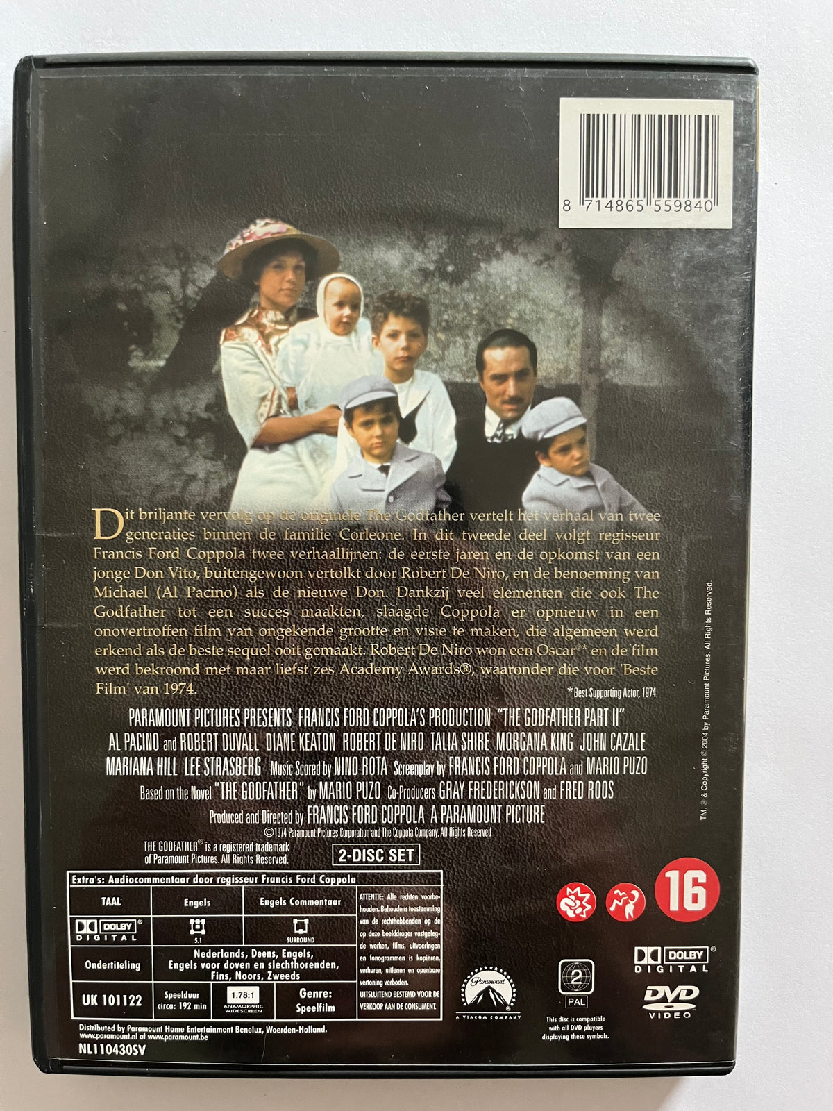 The Godfather Part II – DVD (1974) | Al Pacino & Robert De Niro
