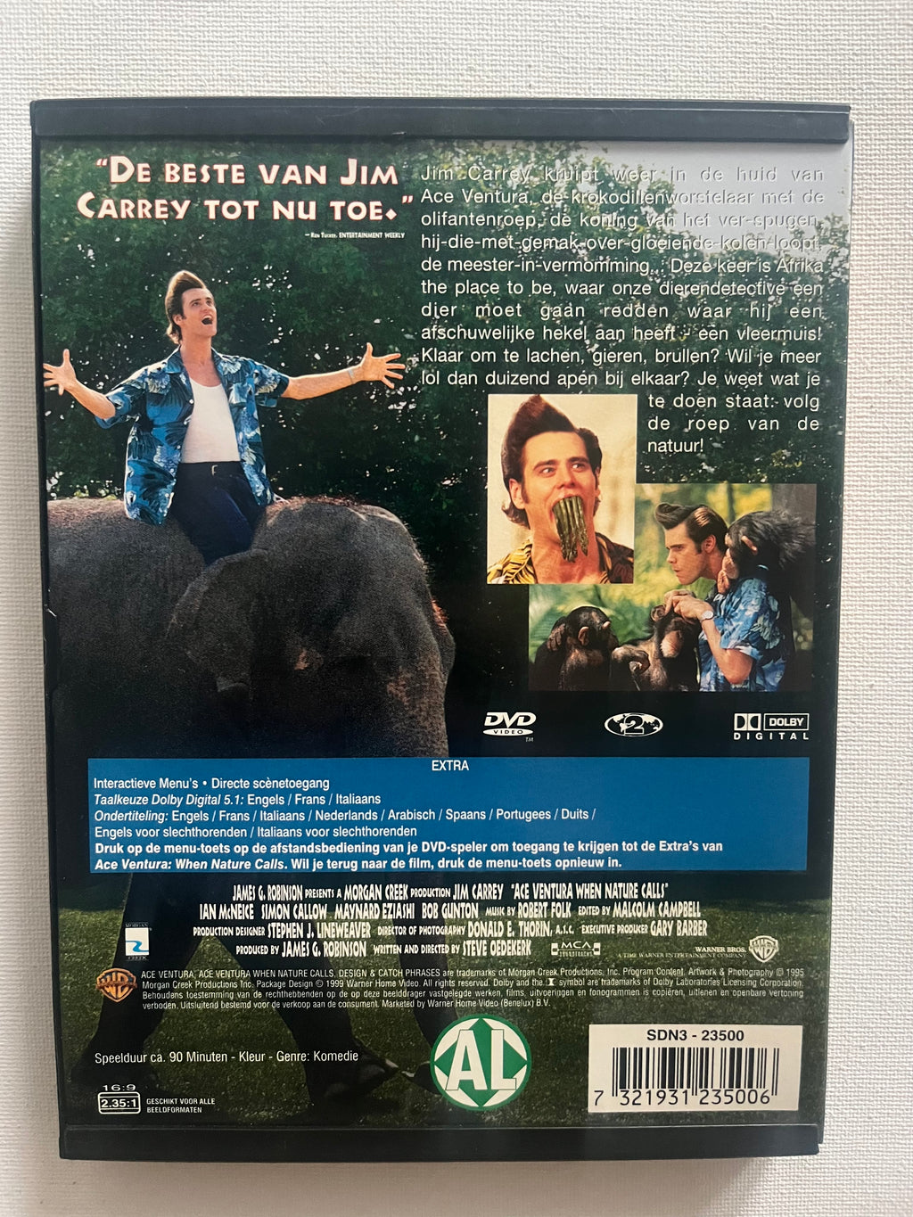 Ace Ventura: When Nature Calls – DVD (1995) | Jim Carrey