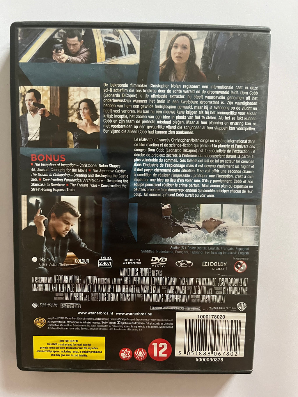 Inception – DVD (2010) | Leonardo DiCaprio & Tom Hardy