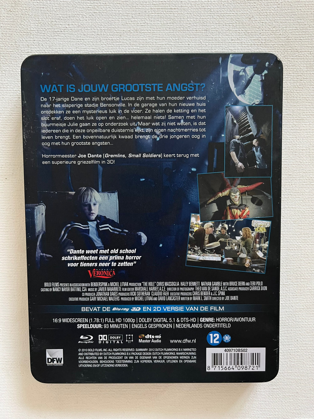 The Hole – 3D Limited Edition Steelbook Blu-ray (2009) | Chris Massoglia & Haley Bennett