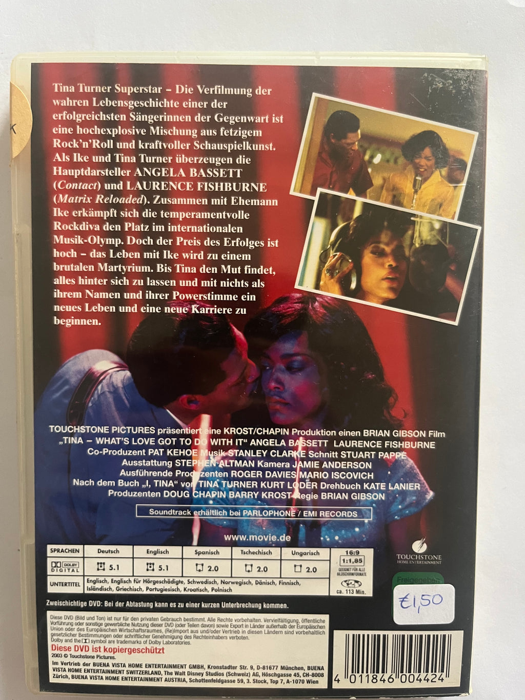 Tina Turner: What’s Love Got to Do with It – DVD (1993) | Angela Bassett