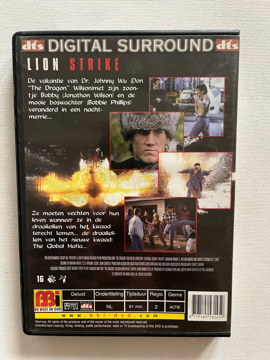Lion Strike – DVD (1994) | Don “The Dragon” Wilson & Bobbie Phillips