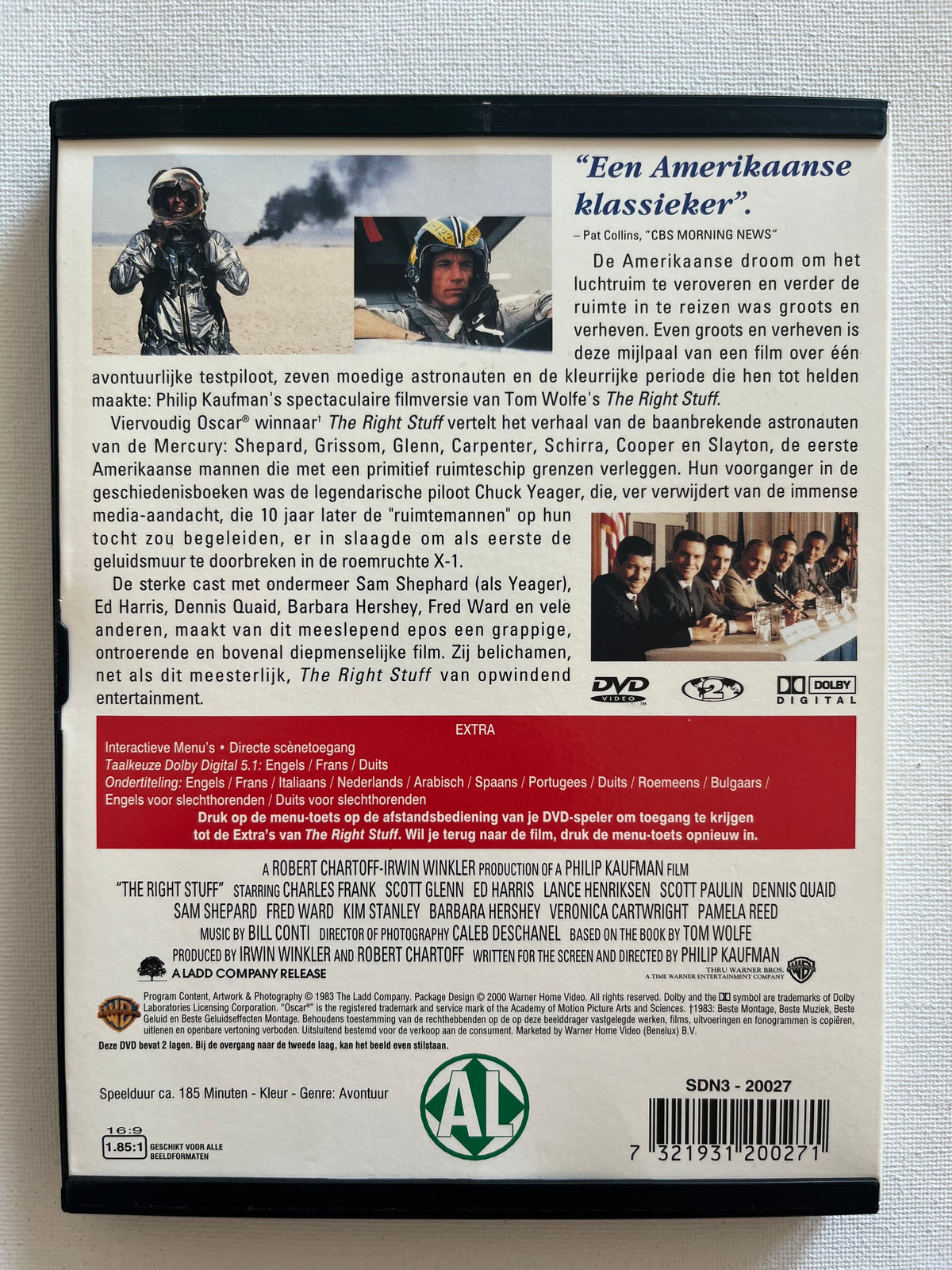 The Right Stuff – DVD (1983) | Sam Shepard & Ed Harris