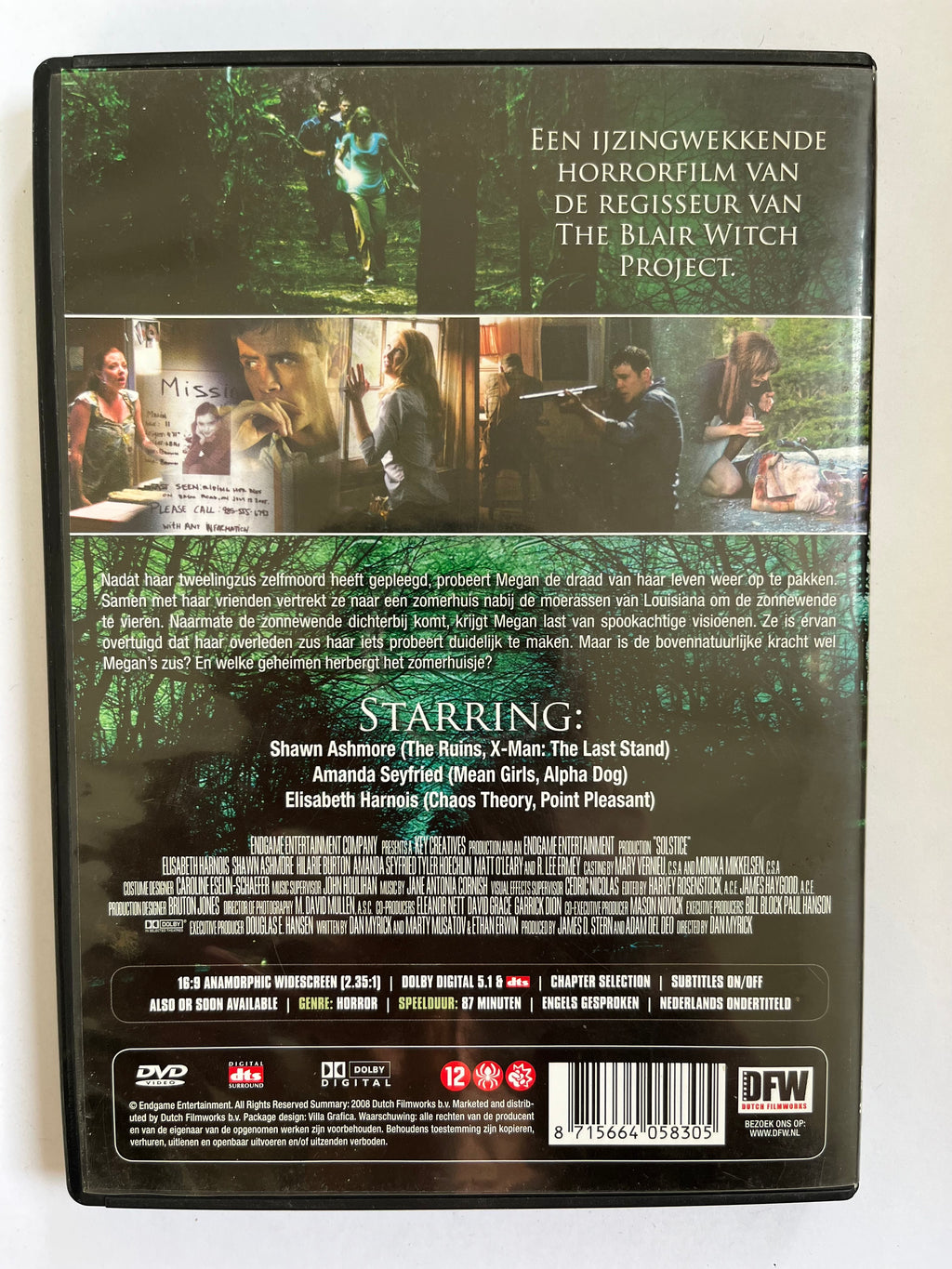 Solstice – DVD (2008) | Elisabeth Harnois & Shawn Ashmore