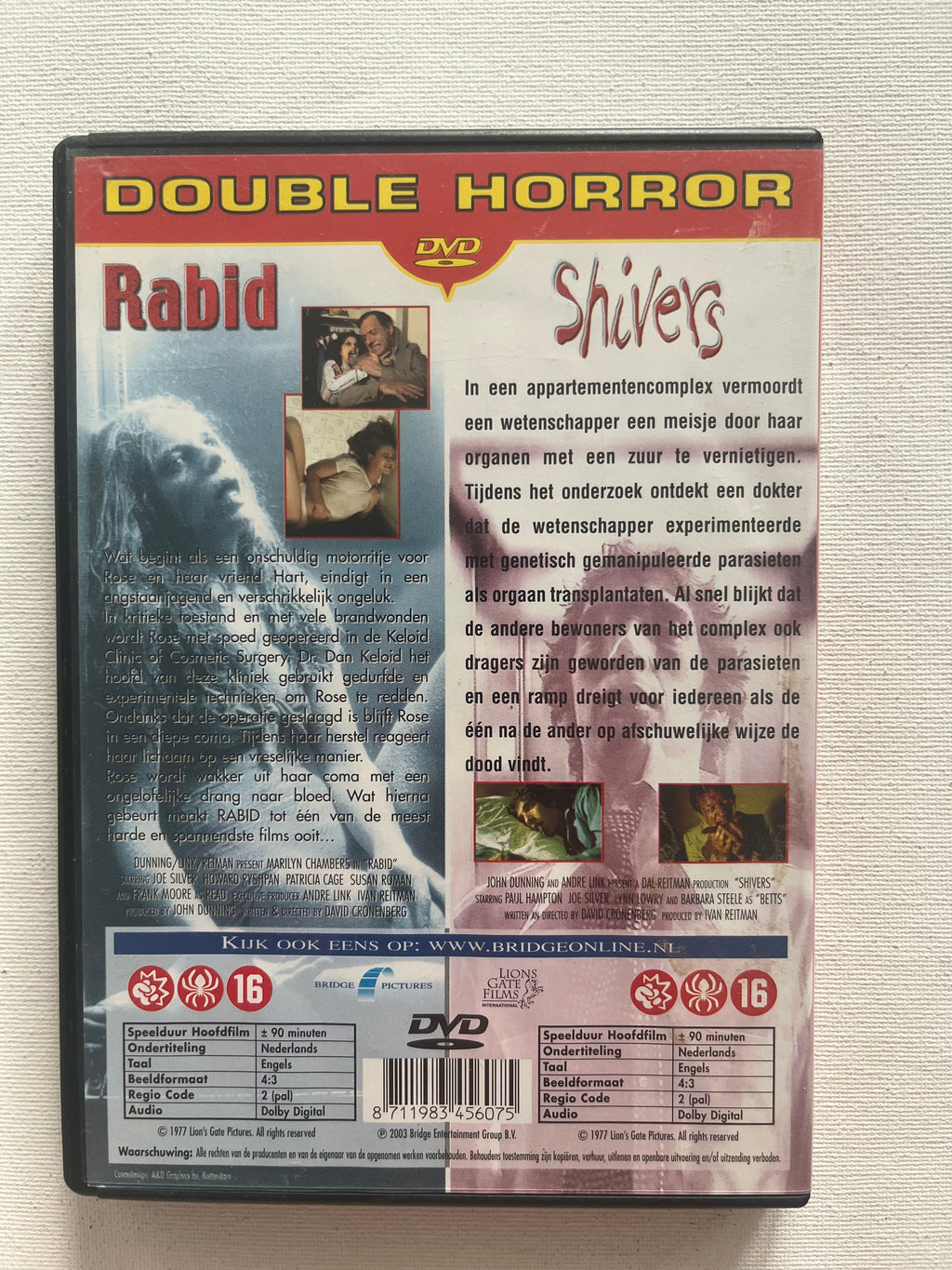 Rabid + Shivers – 2-Movie DVD Set (1975–1977) | David Cronenberg