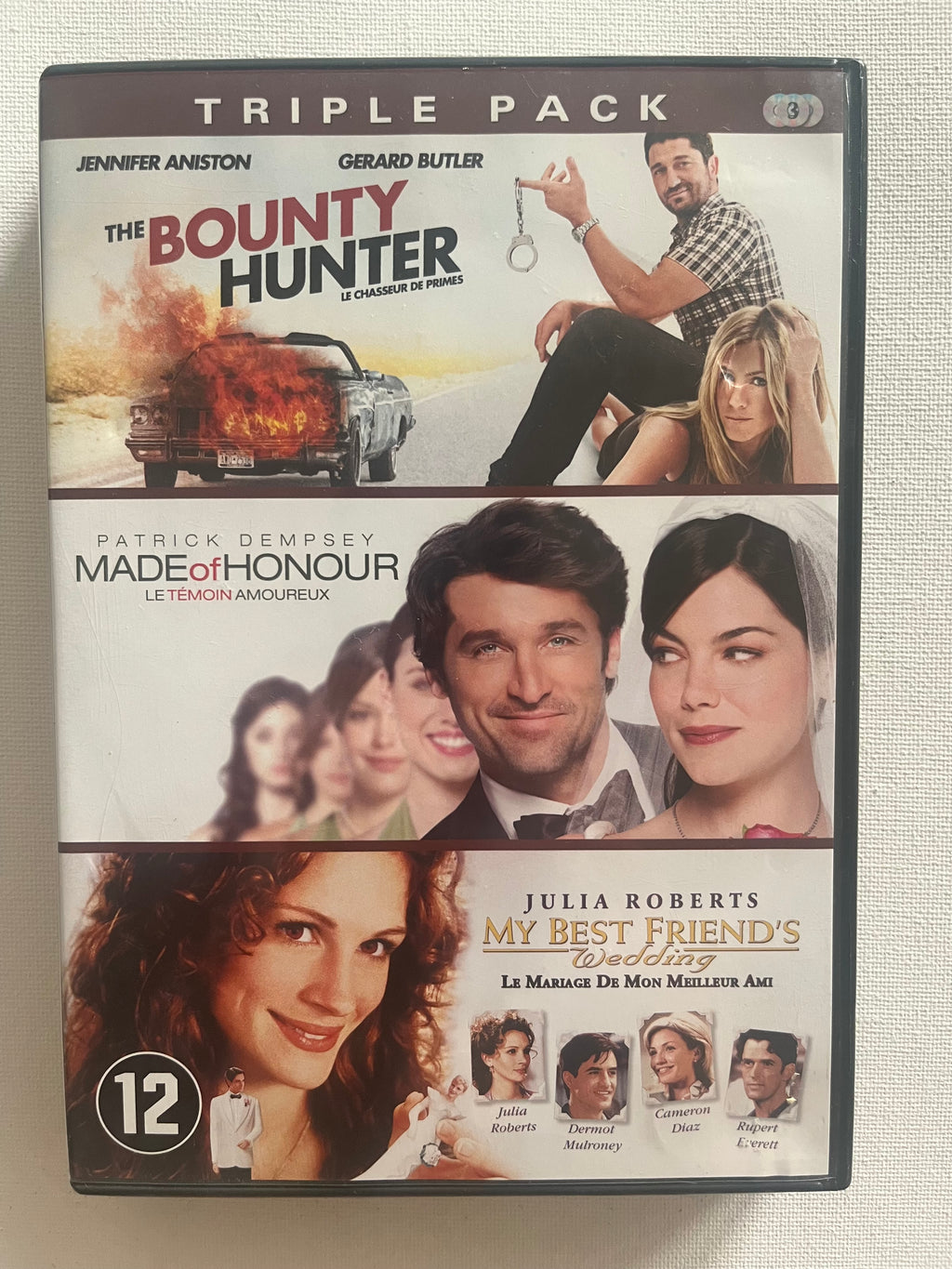 The Bounty Hunter + Made of Honor + My Best Friend’s Wedding – 3-Movie DVD Set (1997–2010)