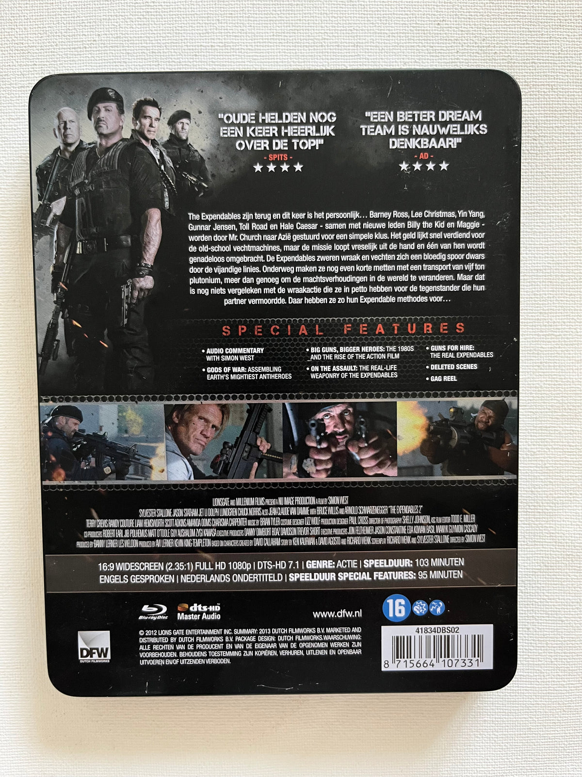 The Expendables 2 – Limited Edition Steelbook Blu-ray (2012) | Sylvester Stallone & Jason Statham