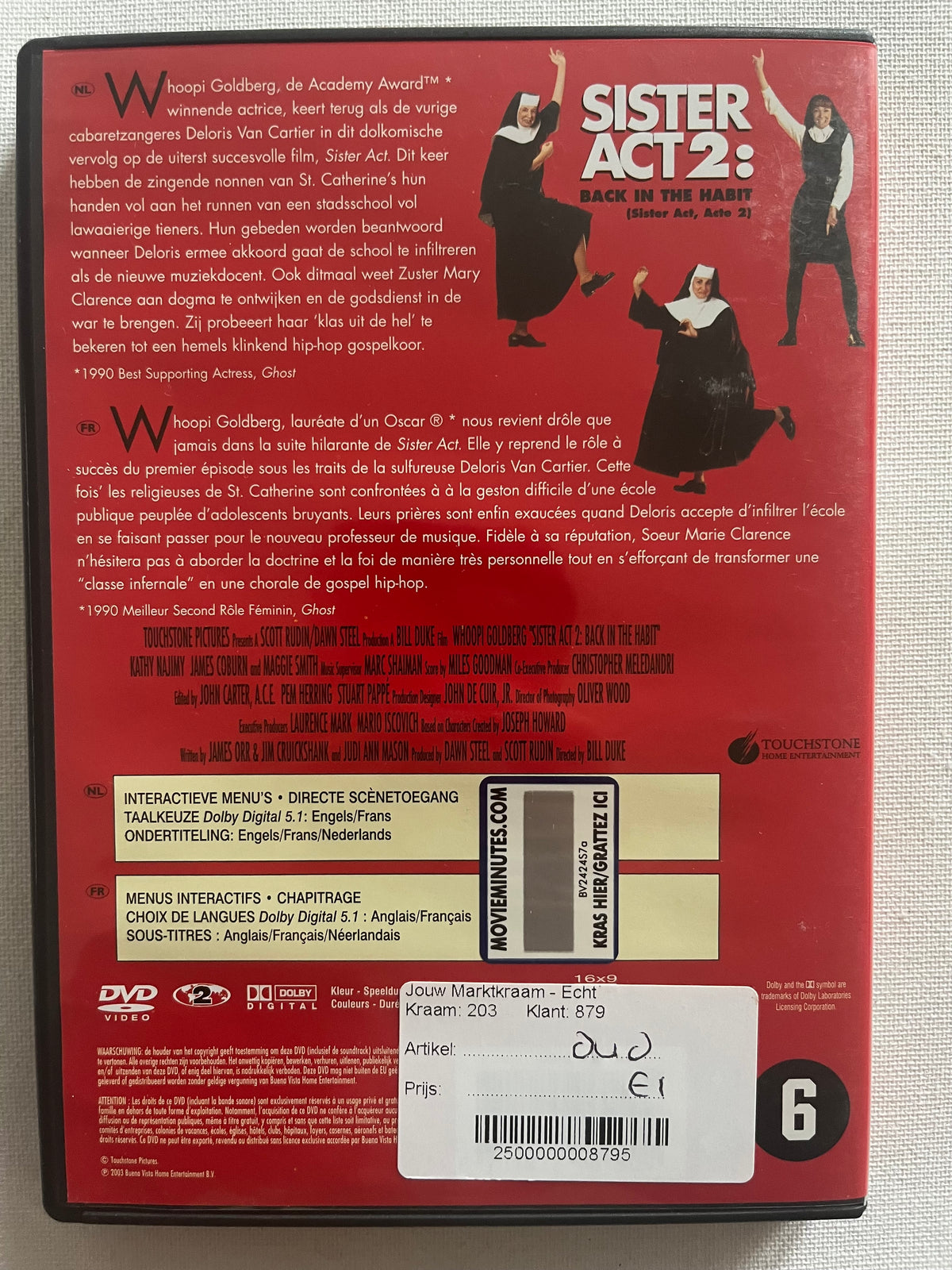 Sister Act 2: Back in the Habit – DVD (1993) | Whoopi Goldberg & Maggie Smith