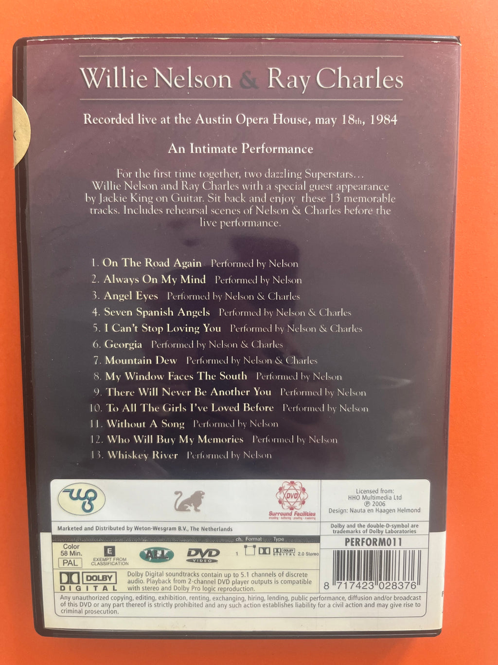 Willie Nelson & Ray Charles – Live – DVD | Country & Soul Legends