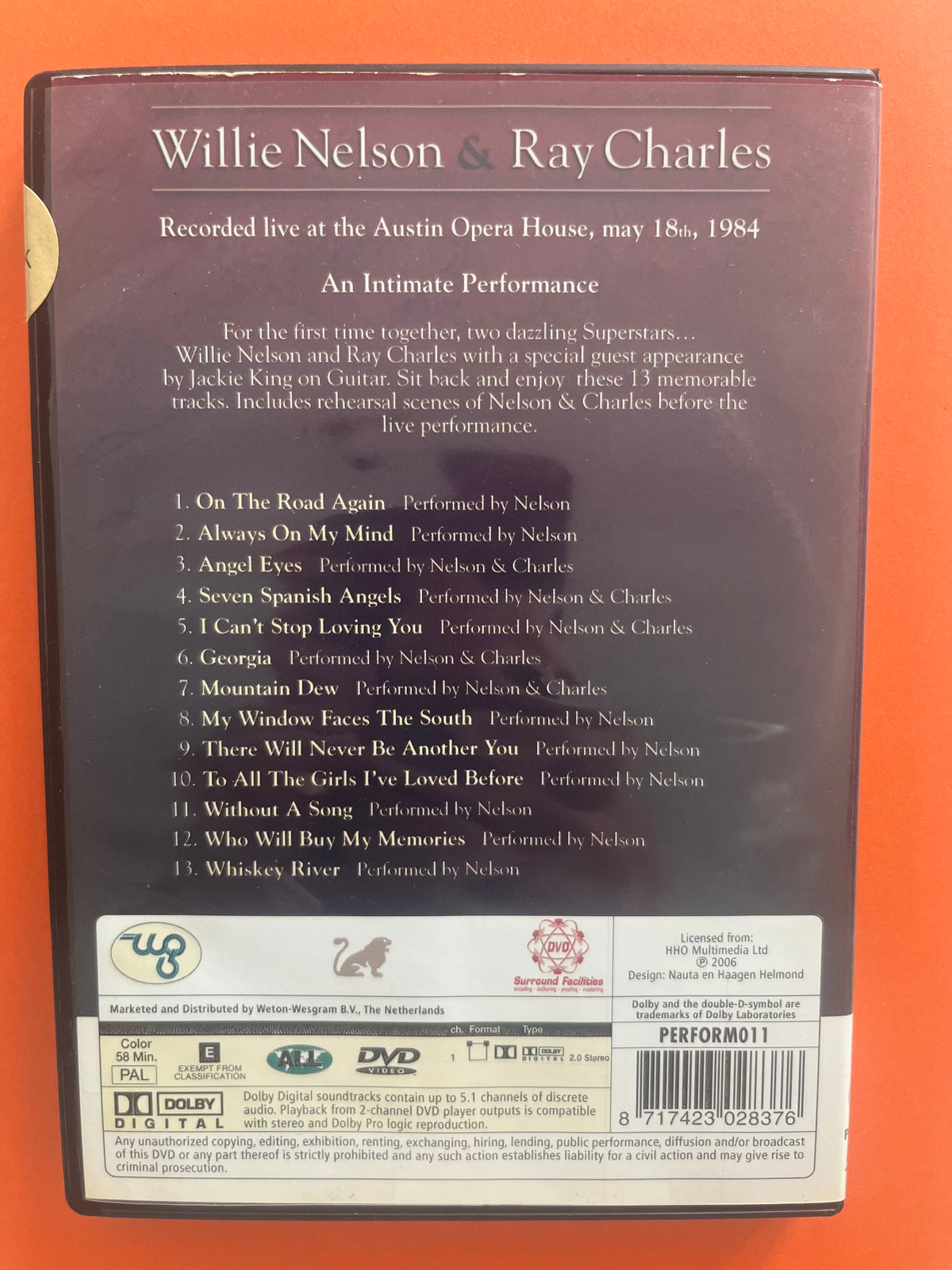 Willie Nelson & Ray Charles – Live – DVD | Country & Soul Legends