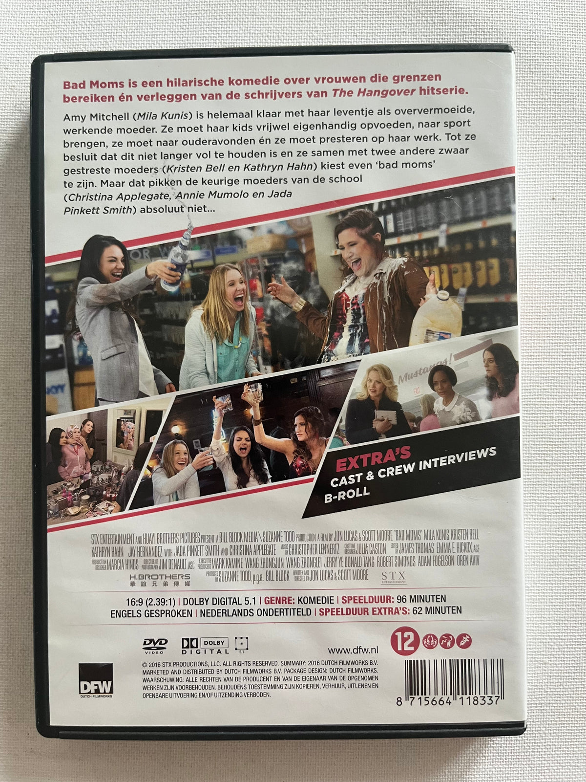 Bad Moms – DVD (2016) | Mila Kunis, Kristen Bell & Kathryn Hahn