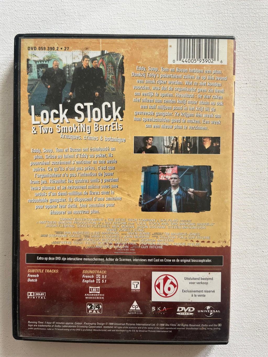 Lock, Stock and Two Smoking Barrels – DVD (1998) | Jason Statham & Vinnie Jones