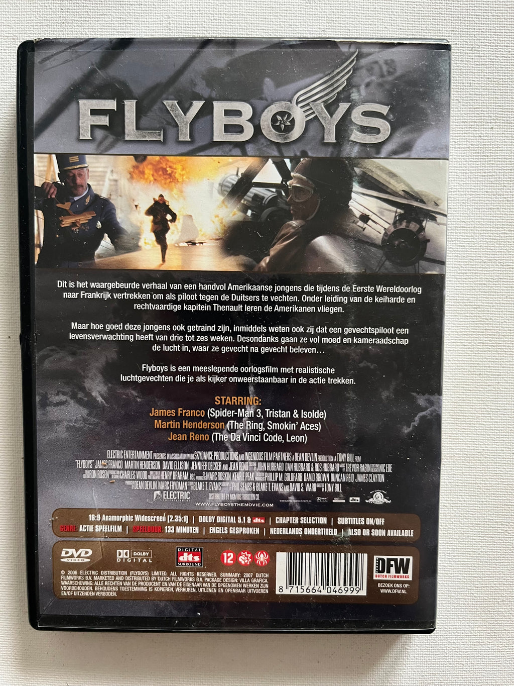 Flyboys – DVD (2006) | James Franco & Jean Reno