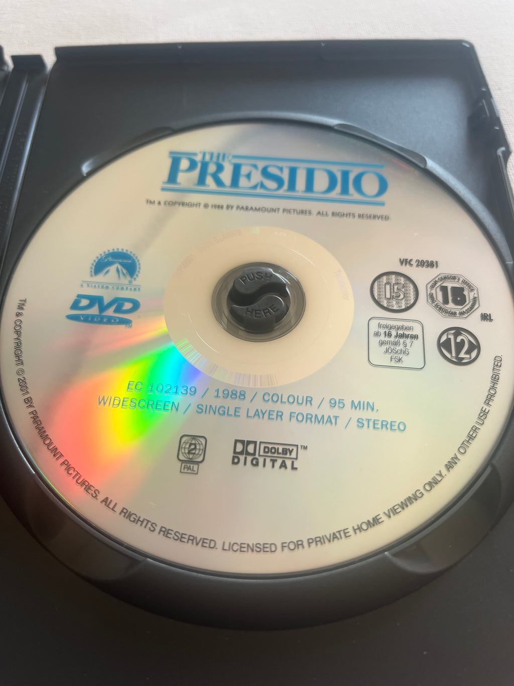 The Presidio – DVD (1988) | Sean Connery & Mark Harmon