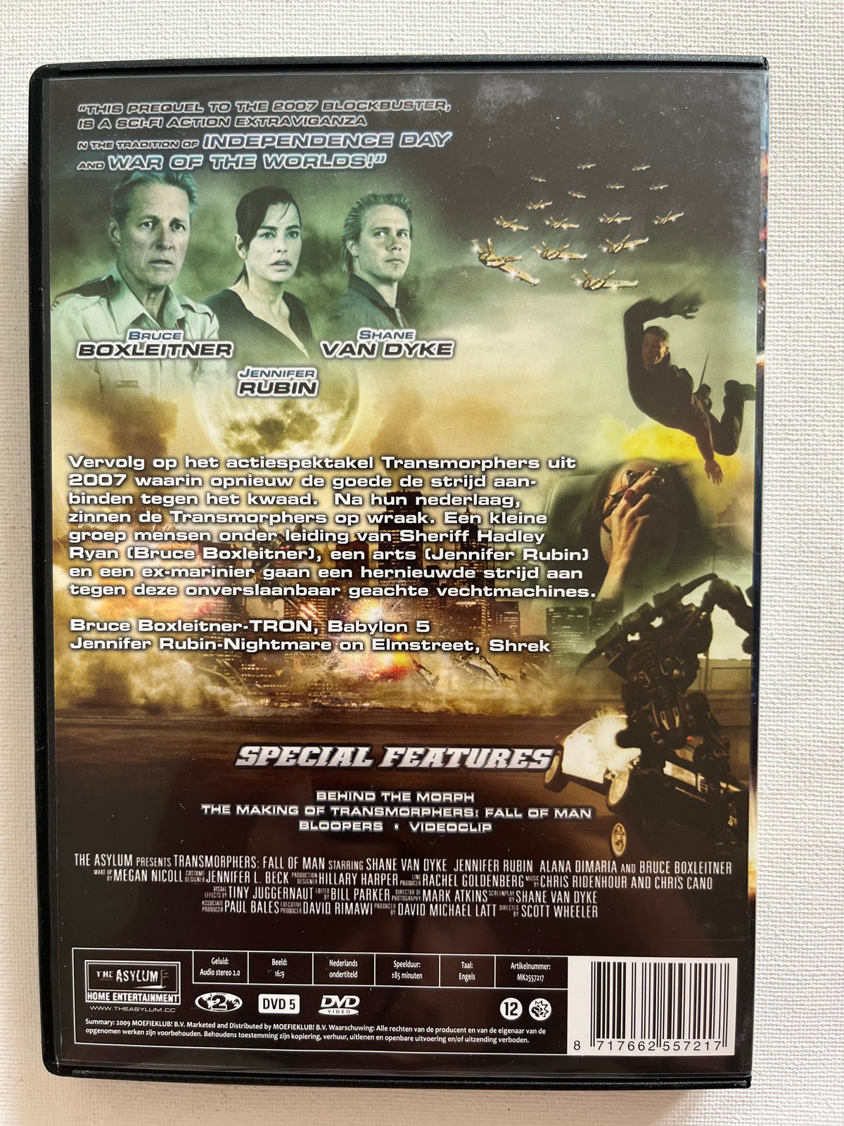 Transmorphers: Fall of Man – DVD (2009) | Bruce Boxleitner & Jennifer Rubin