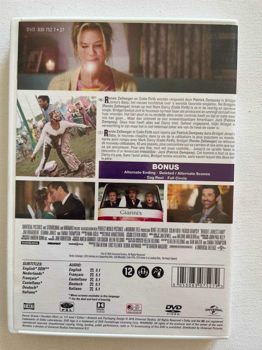 Bridget Jones’s Baby – DVD (2016) | Renée Zellweger & Colin Firth