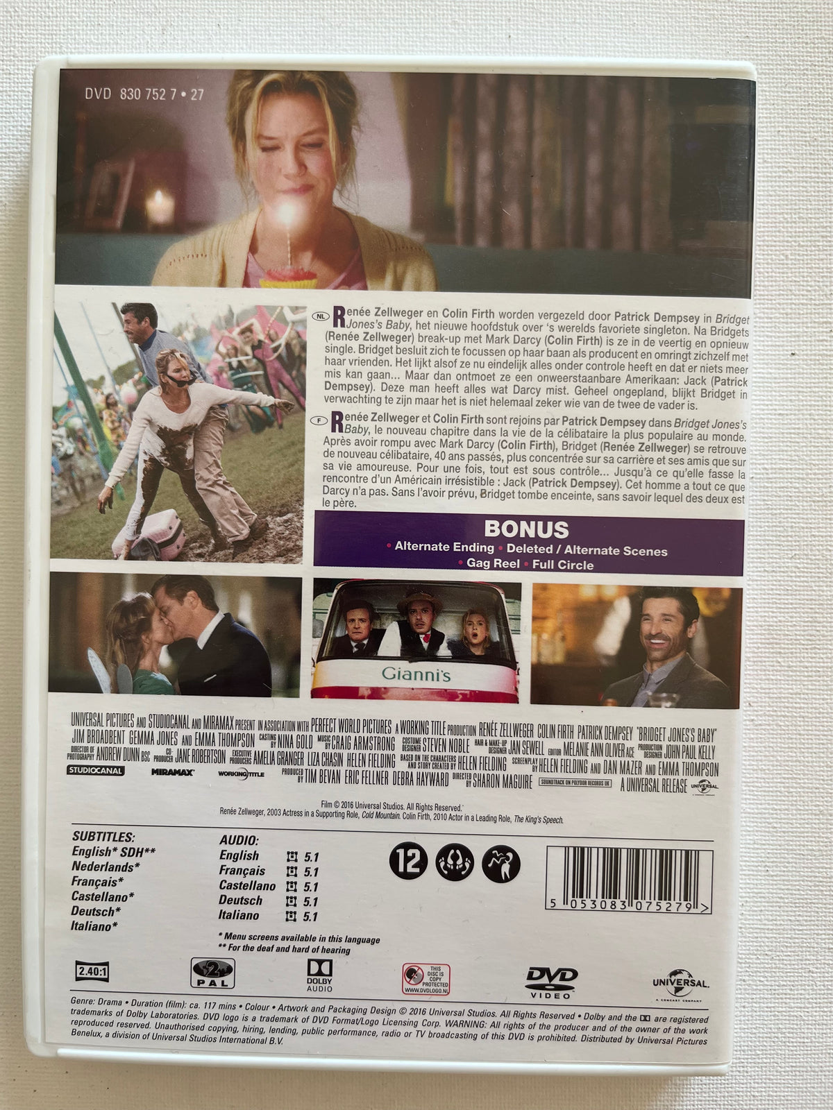 Bridget Jones’s Baby – DVD (2016) | Renée Zellweger & Colin Firth