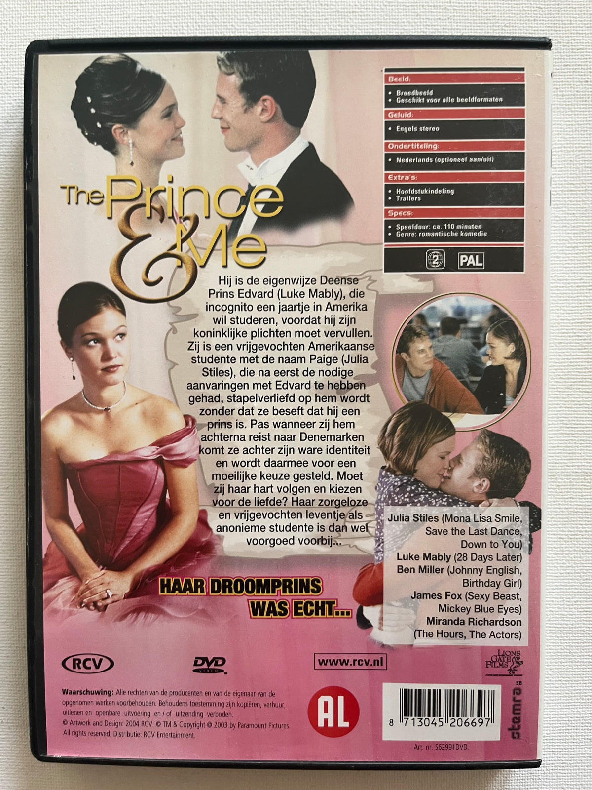 The Prince & Me – DVD (2004) | Julia Stiles & Luke Mably