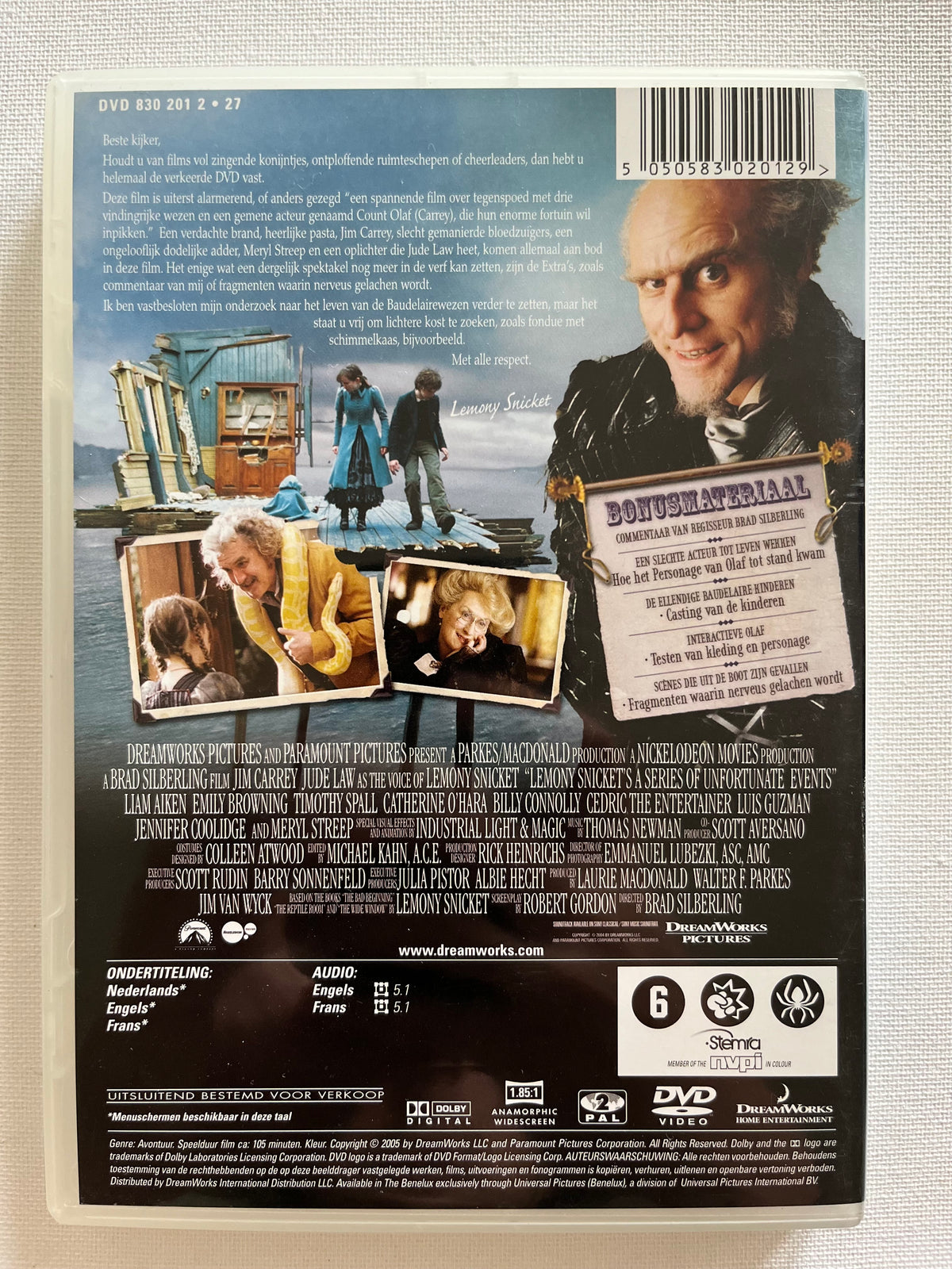 Lemony Snicket’s A Series of Unfortunate Events – DVD (2004) | Jim Carrey – Family Adventure