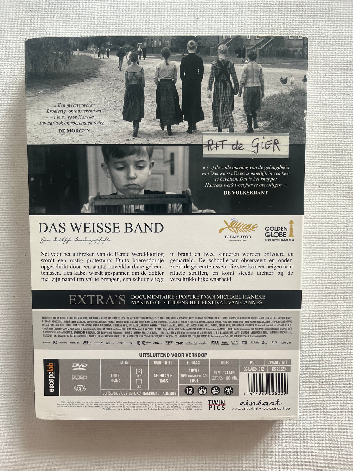 The White Ribbon (Das weiße Band) – 2-Disc DVD (2009) | Michael Haneke