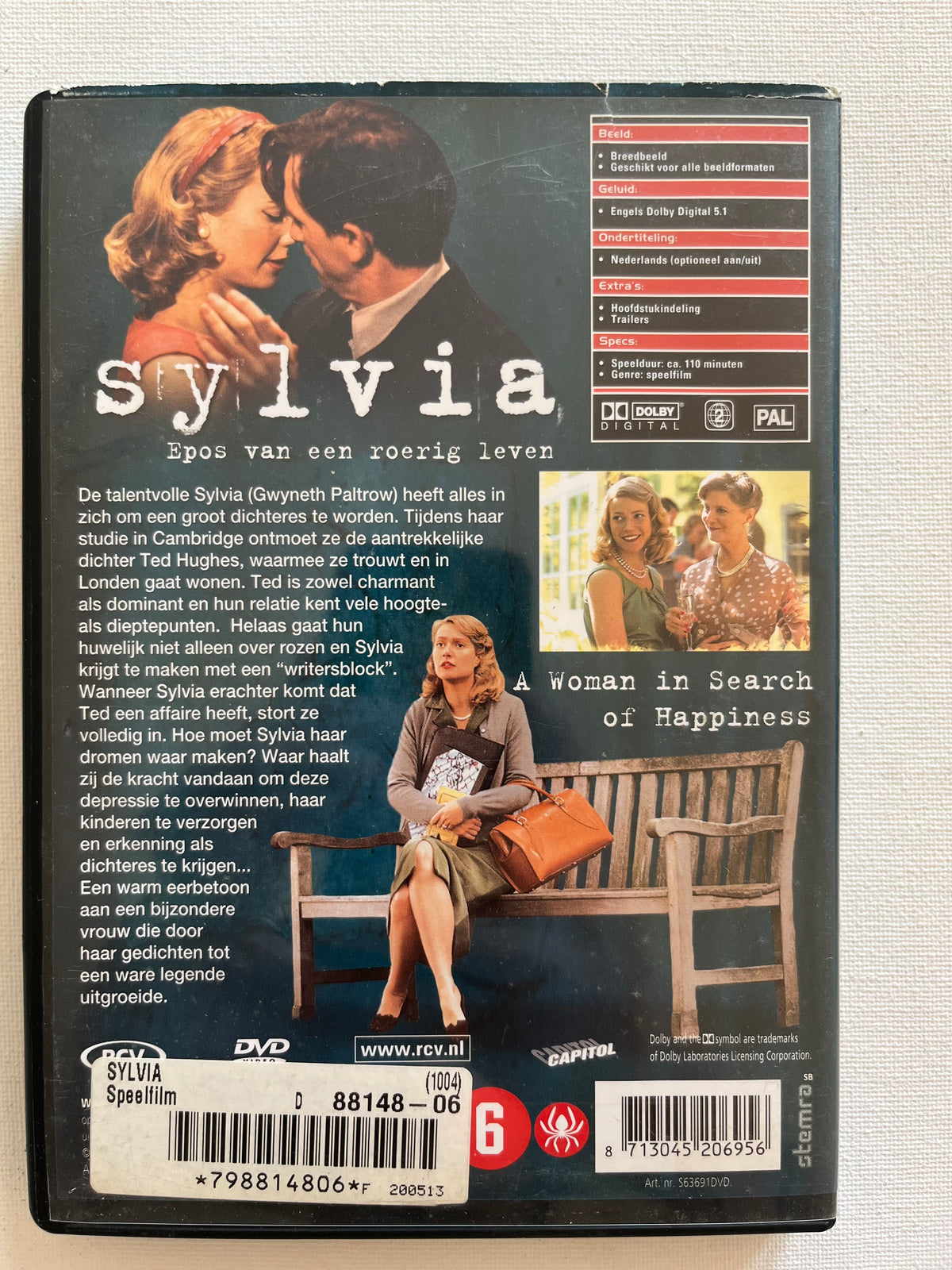 Sylvia – DVD (2003) | Gwyneth Paltrow & Daniel Craig