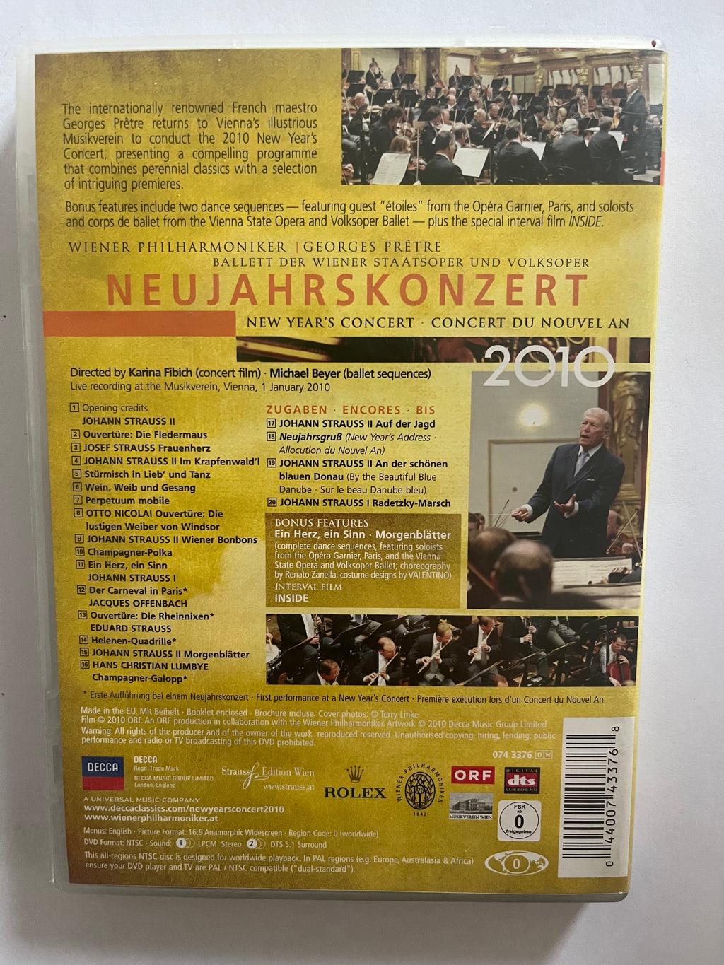 Neujahrskonzert 2010 – DVD (2010) | Vienna Philharmonic & Georges Prêtre