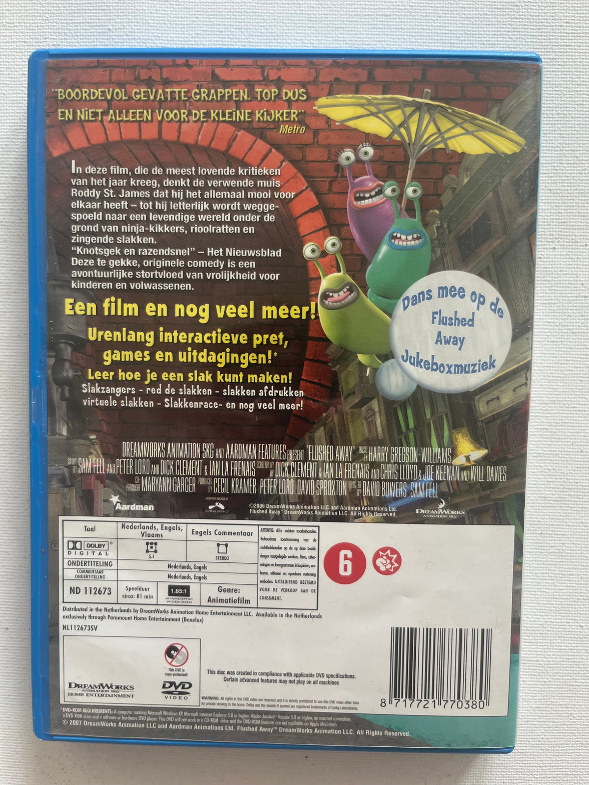 Flushed Away – DVD (2006) | Hugh Jackman & Kate Winslet