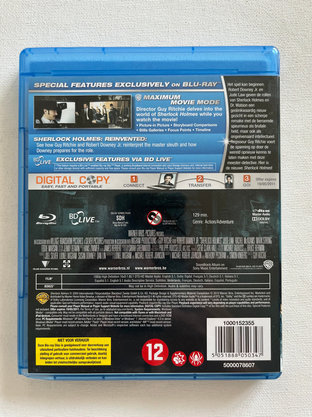 Sherlock Holmes – Blu-ray (2009) | Robert Downey Jr. & Jude Law