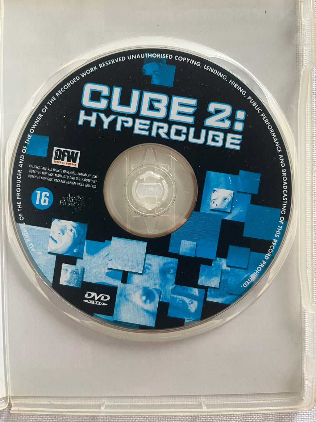Cube 2: Hypercube – DVD (2002) | Kari Matchett & Geraint Wyn Davies