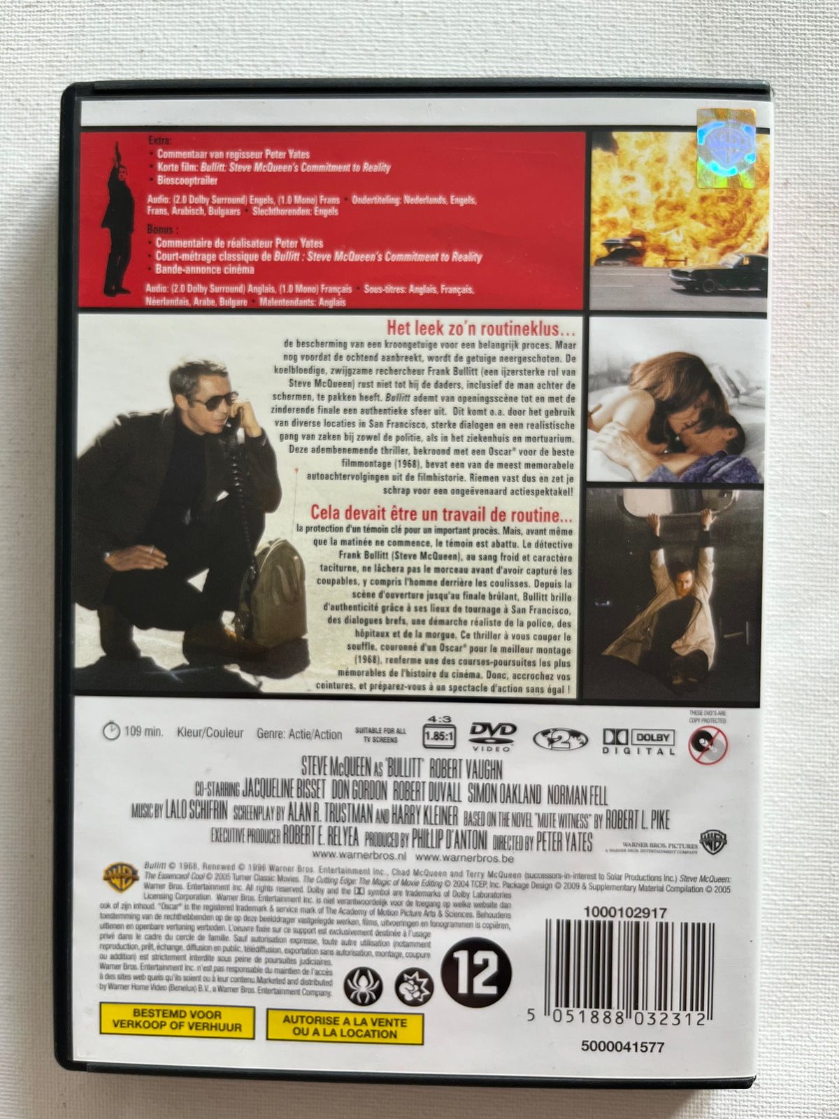 Bullitt – DVD (1968) | Steve McQueen & Robert Vaughn