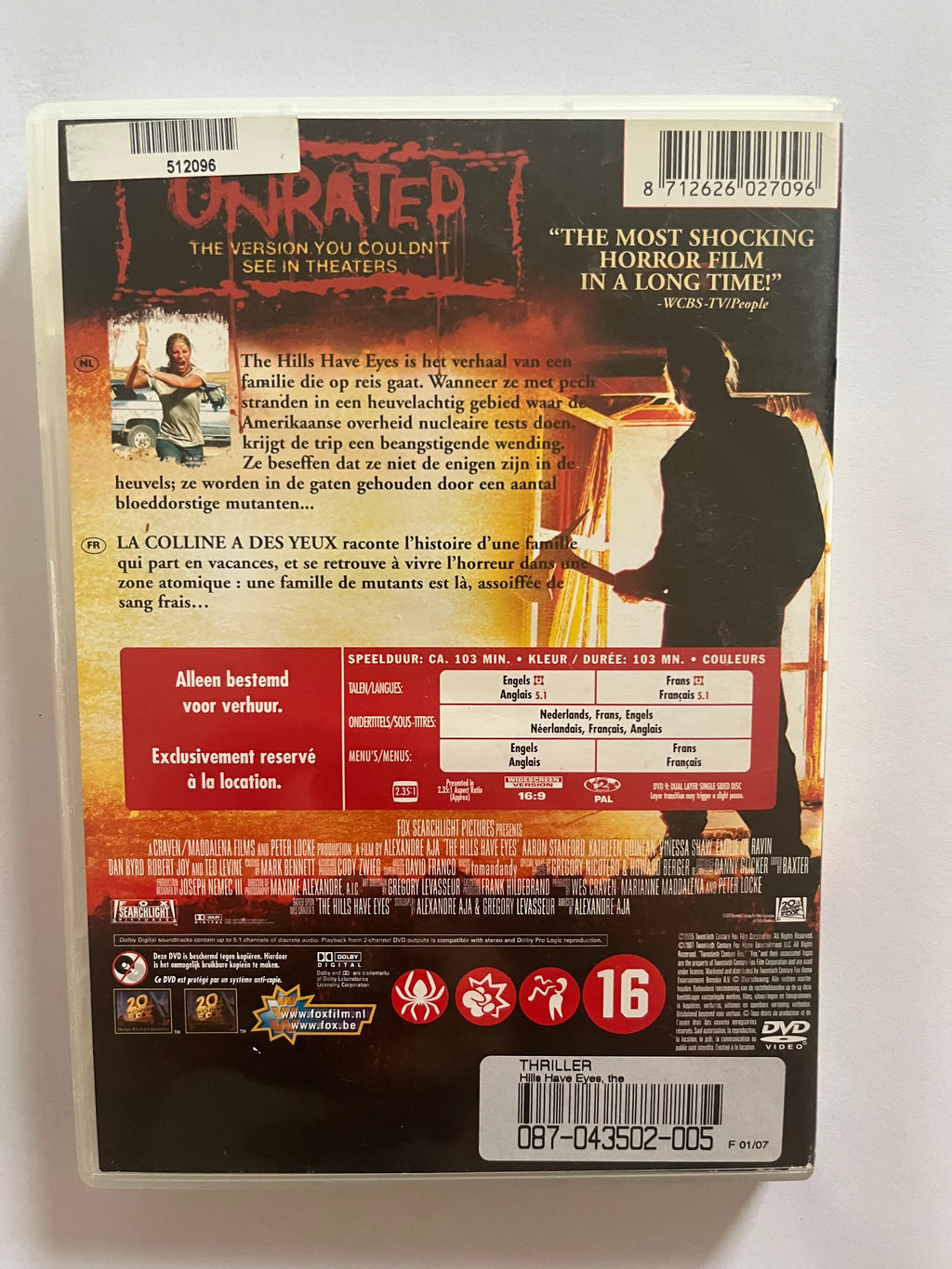 The Hills Have Eyes – Unrated Edition DVD (2006) | Horror