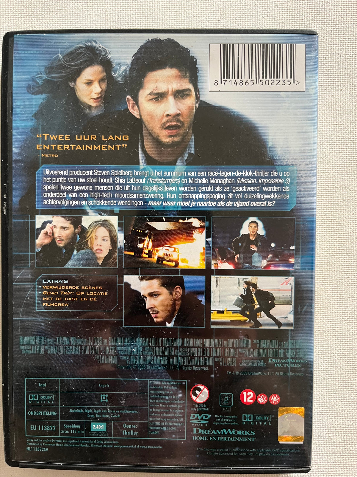 Eagle Eye – DVD (2008) | Shia LaBeouf & Michelle Monaghan
