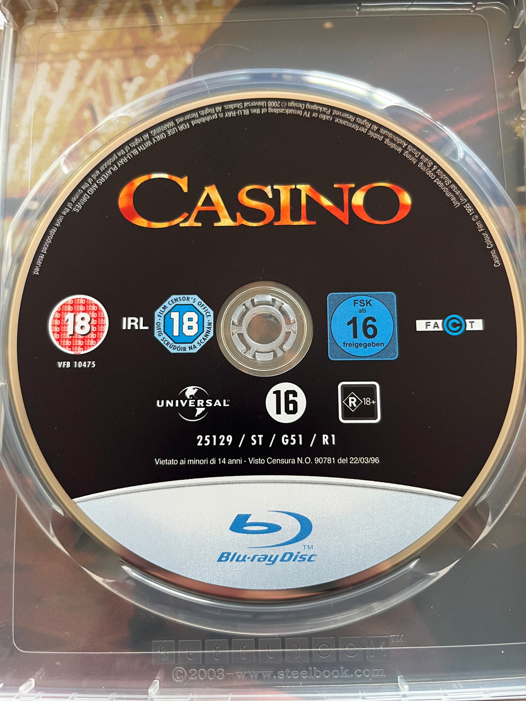 Casino – Steelbook Blu-ray (1995) | Robert De Niro & Sharon Stone