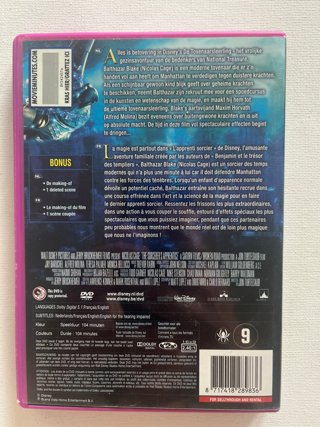 Disney The Sorcerer’s Apprentice – DVD (2010) | Nicolas Cage & Jay Baruchel