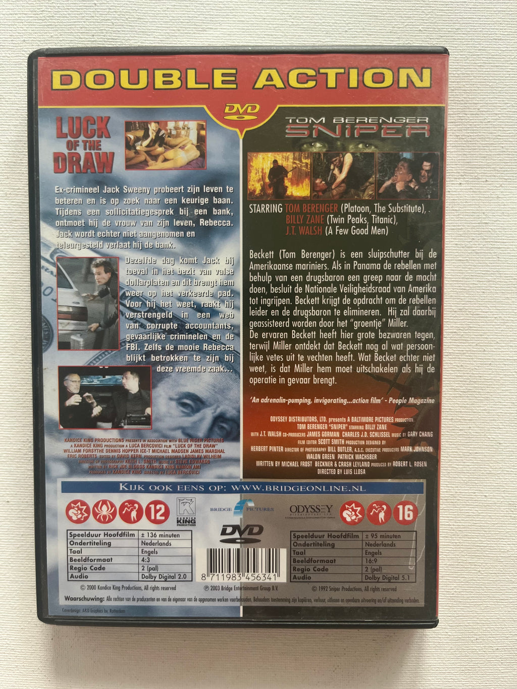 Luck of the Draw + Sniper – 2-Movie DVD Set (1993–2000) | Action Collection