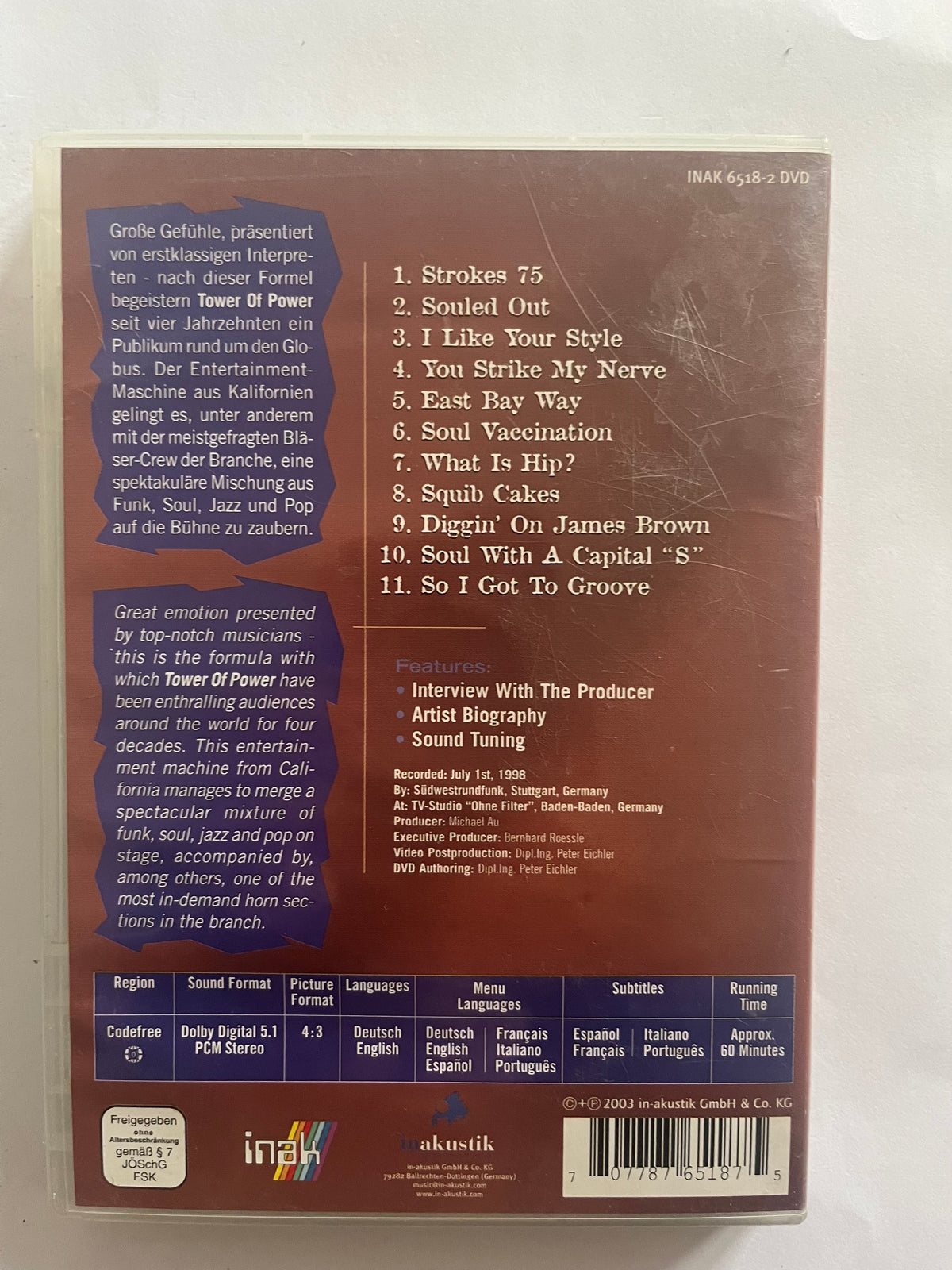 Tower of Power: In Concert – DVD | Live Funk & Soul